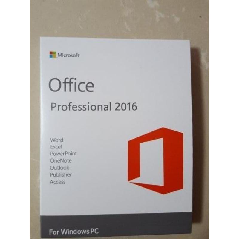 Microsoft Office 2016 Prof plus kompleet met licentie