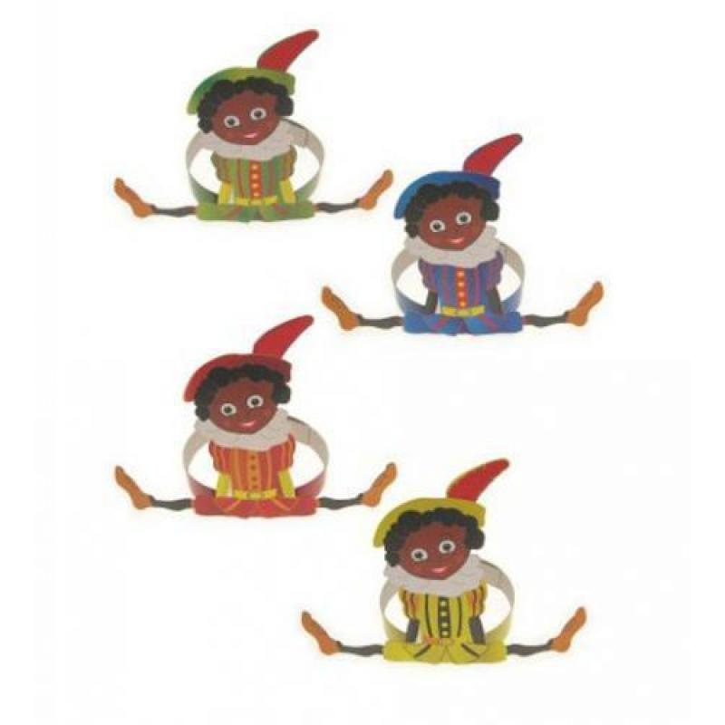 Sinterklaas Pieten hoofdband voor kinderen - Zwarte Piet a..