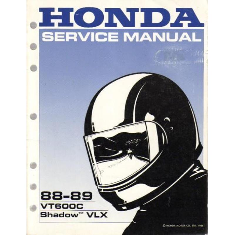 Service Manual Honda 1988-1989 VT600C Shadow (5085z)