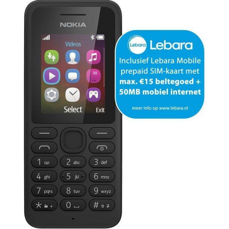 Nokia 130 - Lebara Prepaid - Zwart