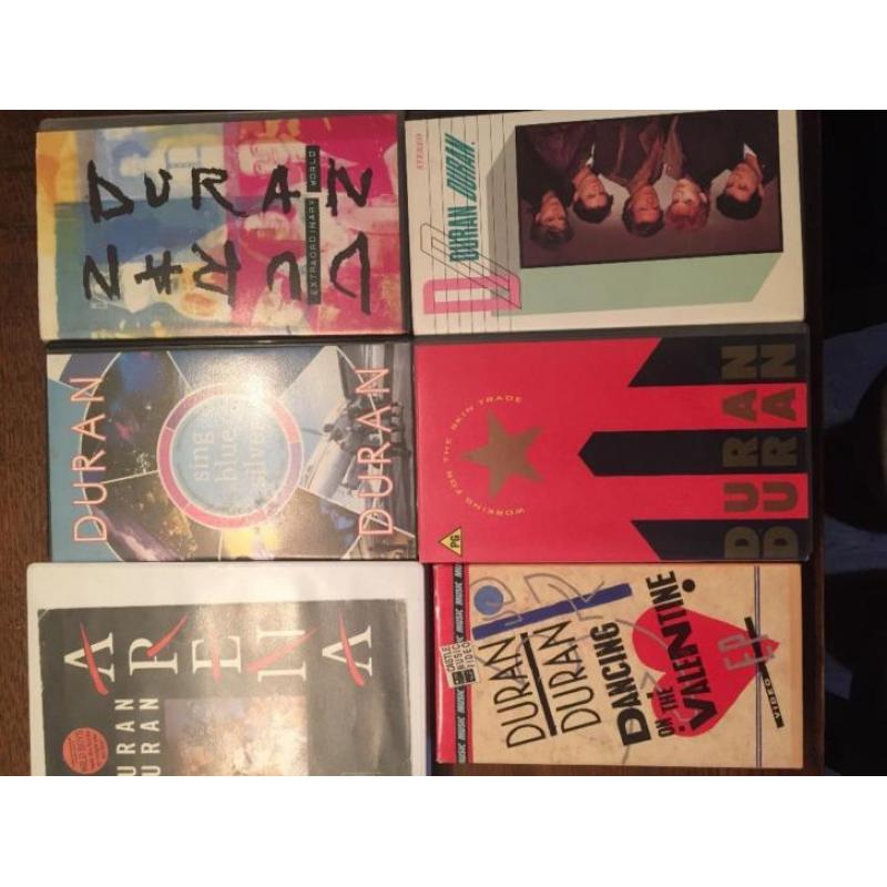 Duran Duran VHS (6 stuks)
