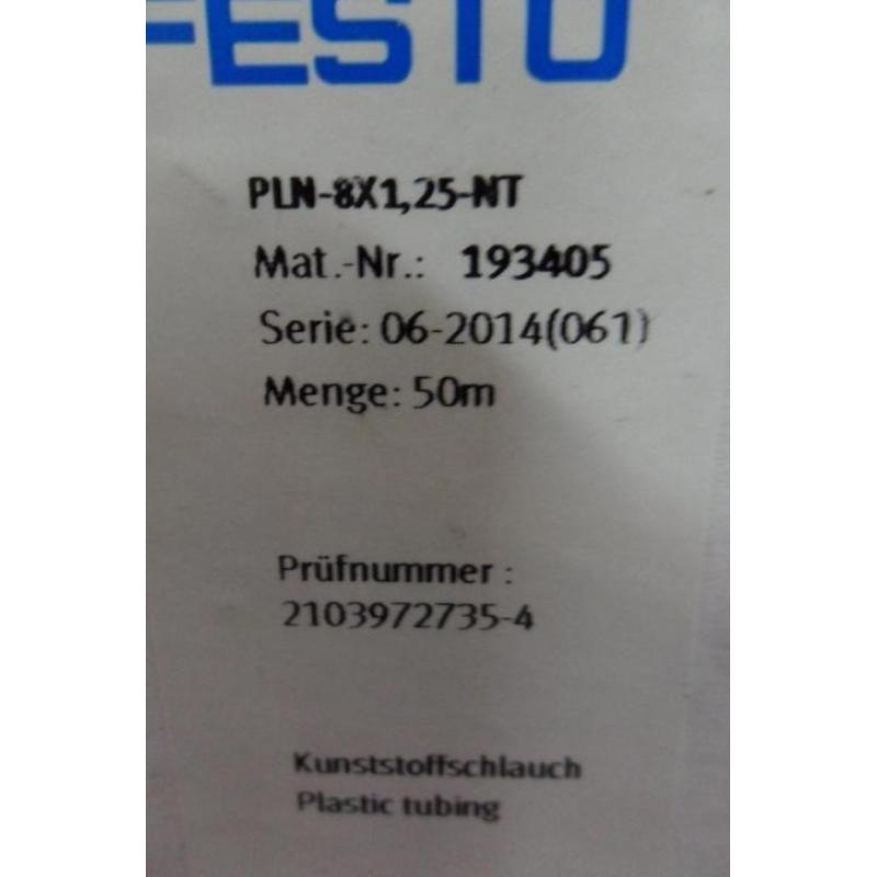 Festo luchtslang 8 x 1,25 mm, 14 bar, 50 meter (a28)2