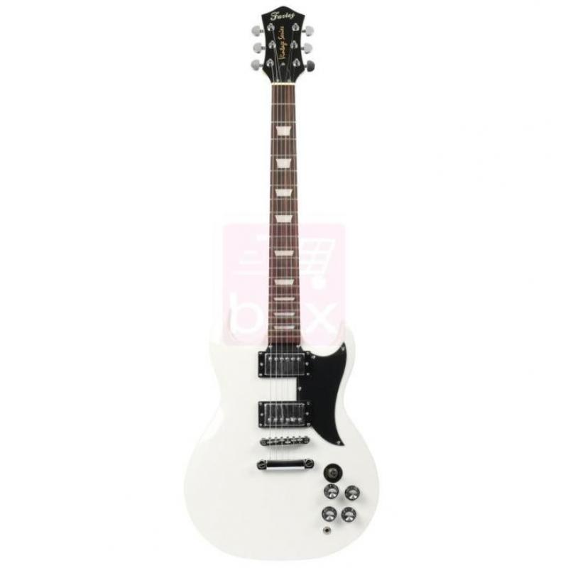 Fazley FSG400WH elektrische gitaar wit