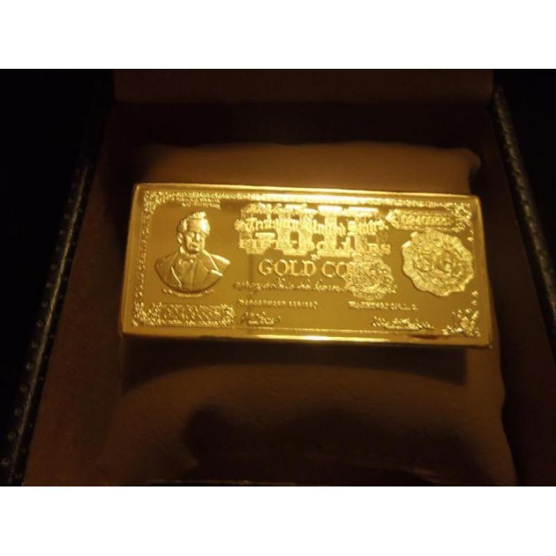 Gouden 24K Wright 50 Dollar Gold US Certificate 1884 verguld