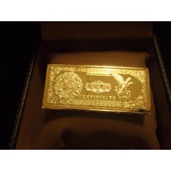 Gouden 24K Wright 50 Dollar Gold US Certificate 1884 verguld