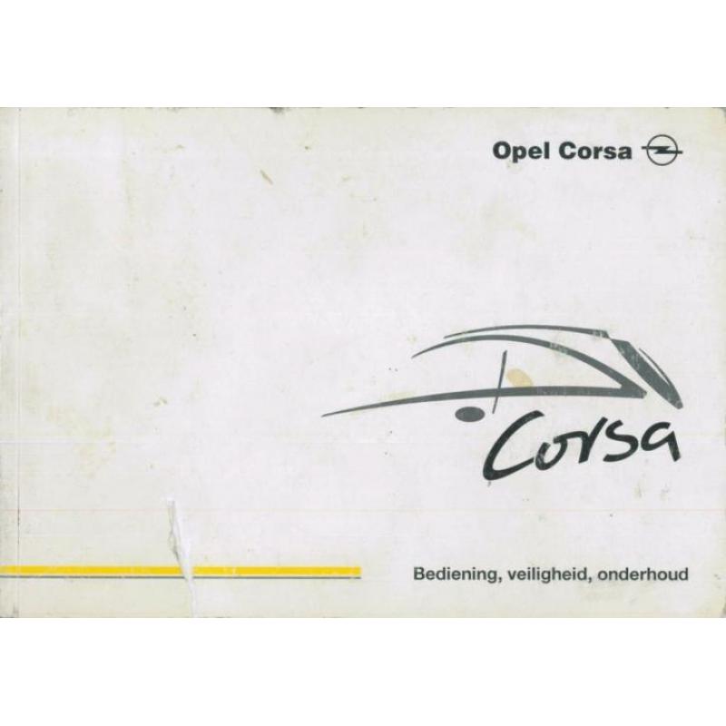 2000 Opel Corsa instructieboekje handleiding Nederlands