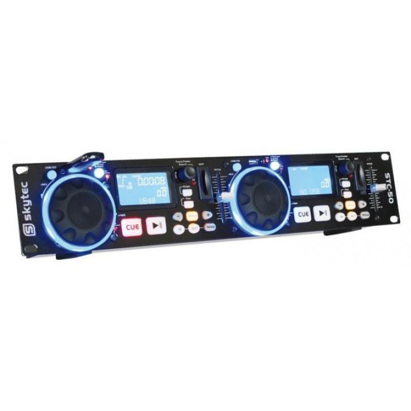 SkyTec STC-50 Dubbele DJ MP3 USB / SD Media Speler