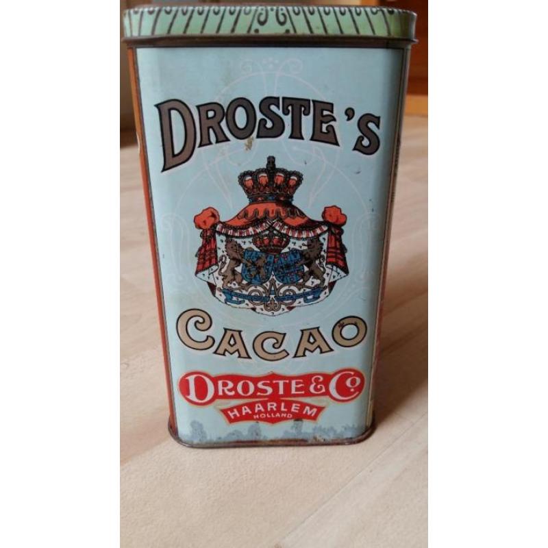Droste blik cacao 250 gram uit 1975