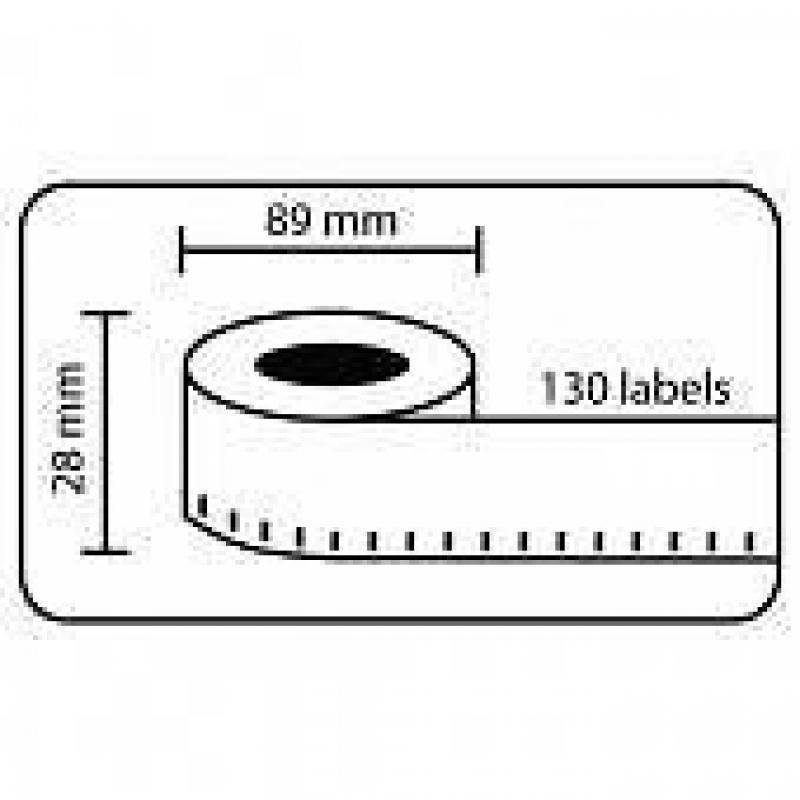 Seiko SLP-2RL compatible labels 89x28 mm - 130 labels