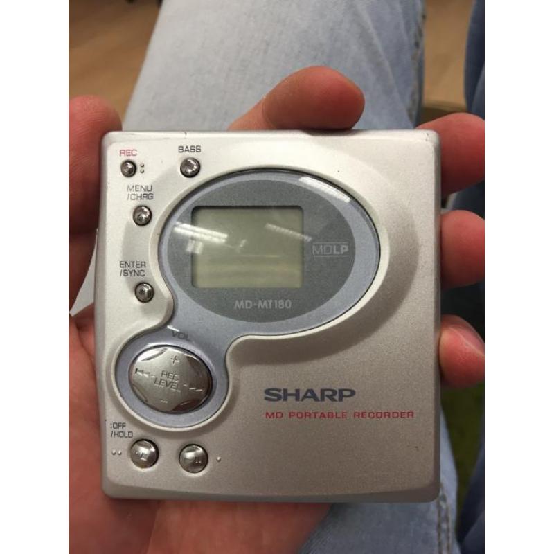 Sharp portable minidisc recorder