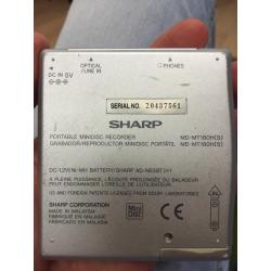 Sharp portable minidisc recorder
