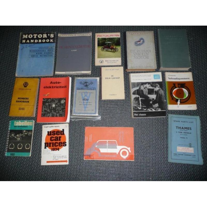20 bijzondere auto technische historische boeken: Handleidi