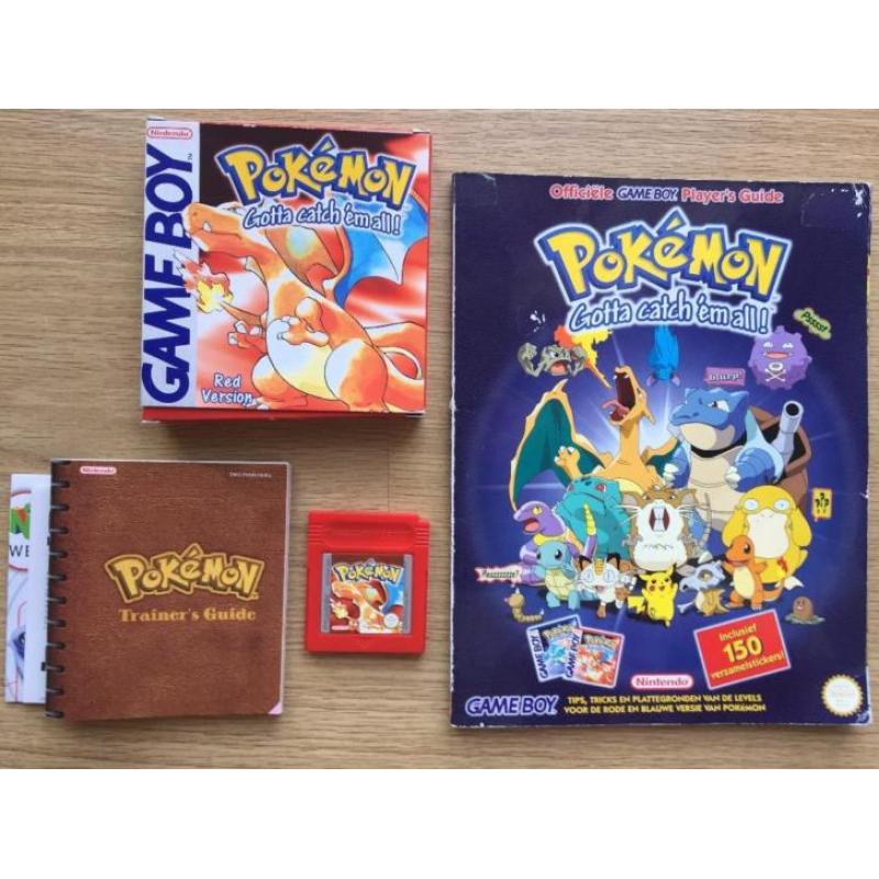 *Collectors Item* Pokémon Rood / Red - Gameboy Spel + Guide