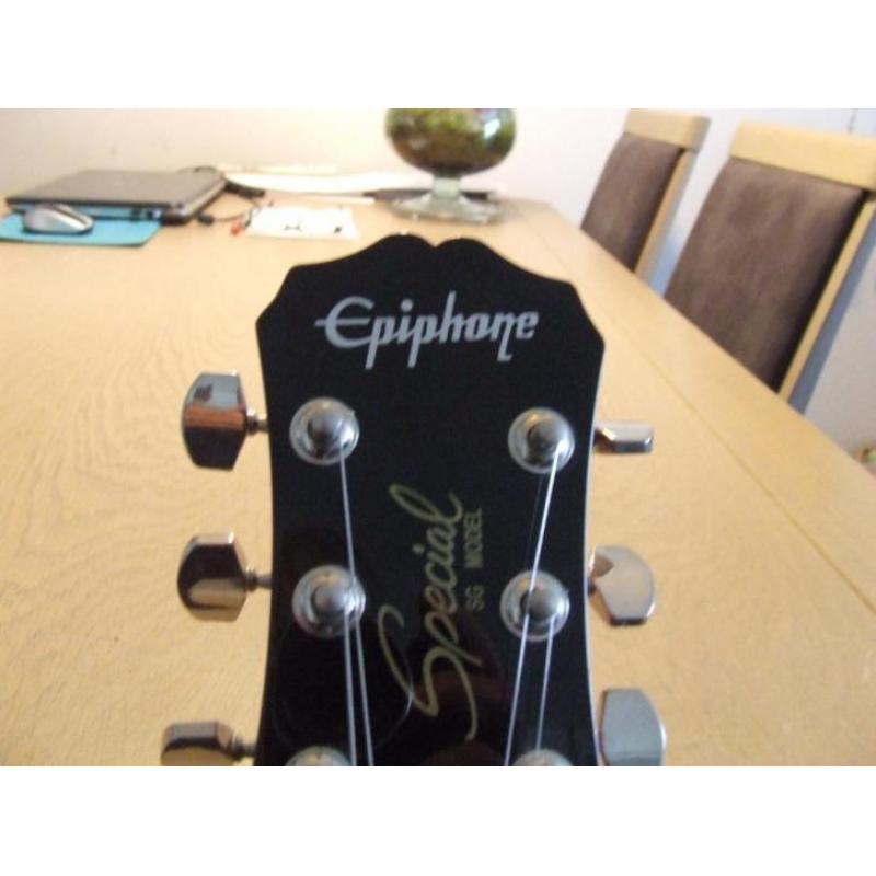 gitaar epiphone special sg model versterker marshall