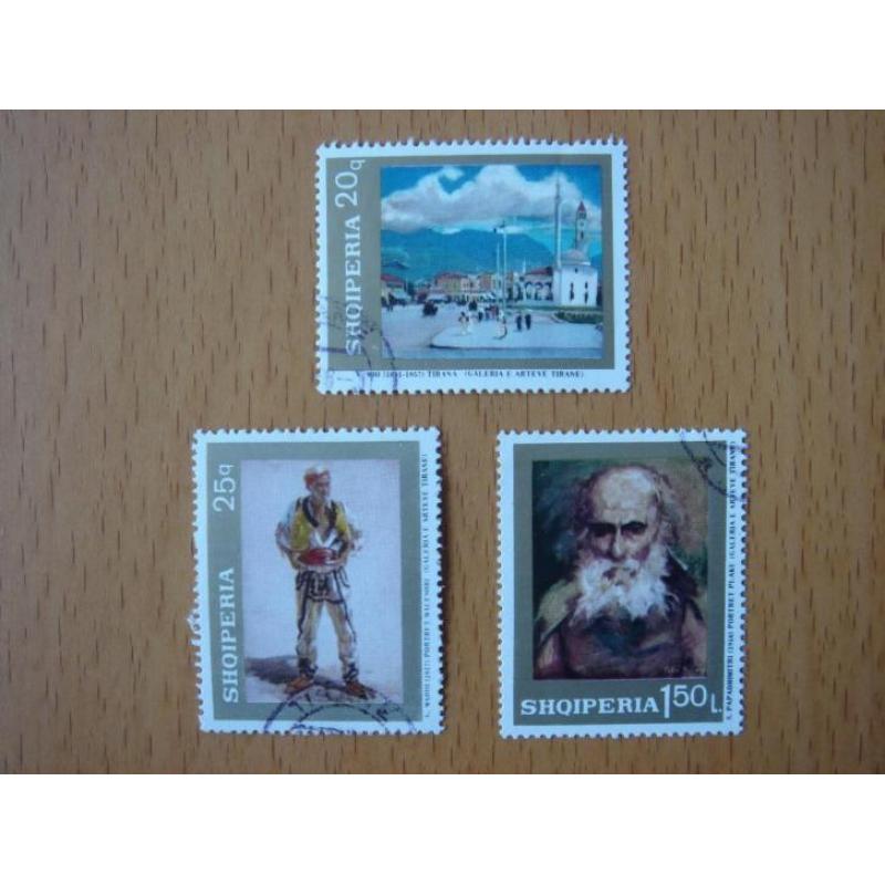 Albanië 3 postzegels