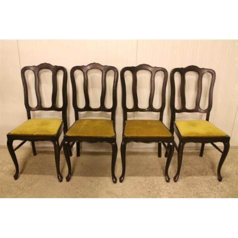 1731-Brocante, Vintage, Queen Ann/Anne stoelen om te restyl