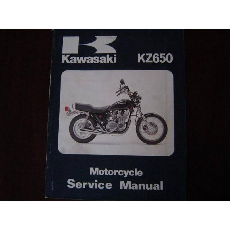 KAWASAKI KZ650 1981 service manual KZ 650 werkpaatsboek