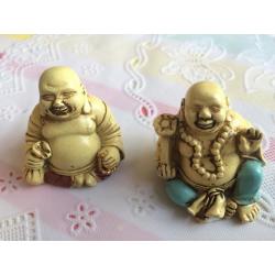 2 leuke Boeddha beeldjes