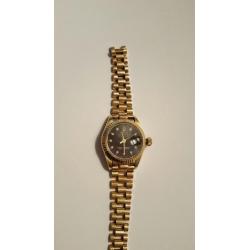 Gouden dames horloge 18k