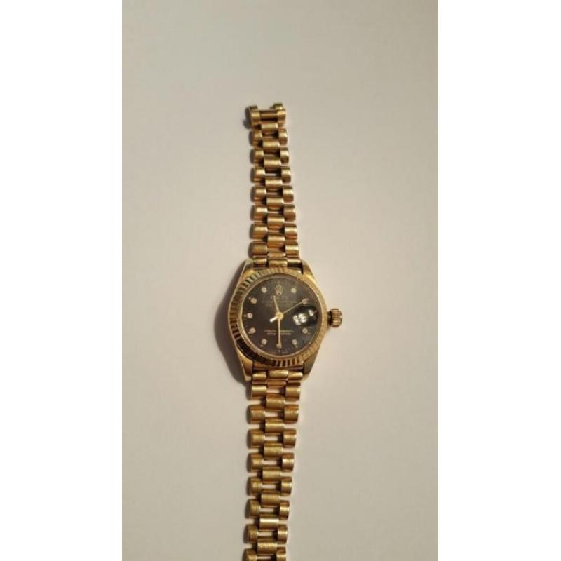 Gouden dames horloge 18k