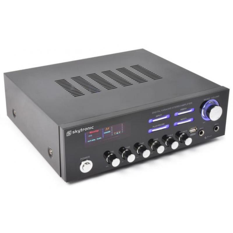 SkyTronic AV-120 Stereo Karaoke versterker met USB