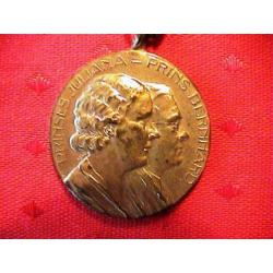 Medaille: Huwelijk Juliana - Bernhard - Rotterdam 1937