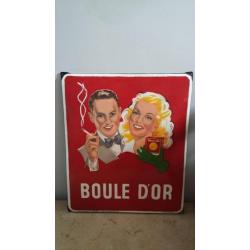 emaille reclame bord boule d'or