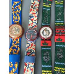 Collectie pop Swatch 5 stuks horloge,s en 2 gewone