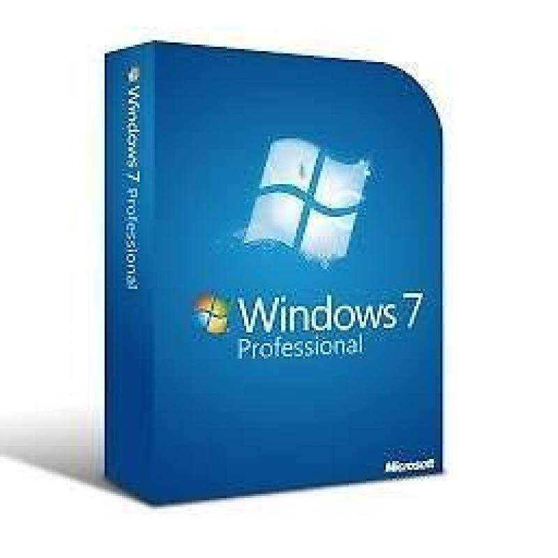 Windows 7 Professional licentie inclusief installatie DVD
