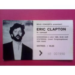 ERIC CLAPTON 1989 Ticket