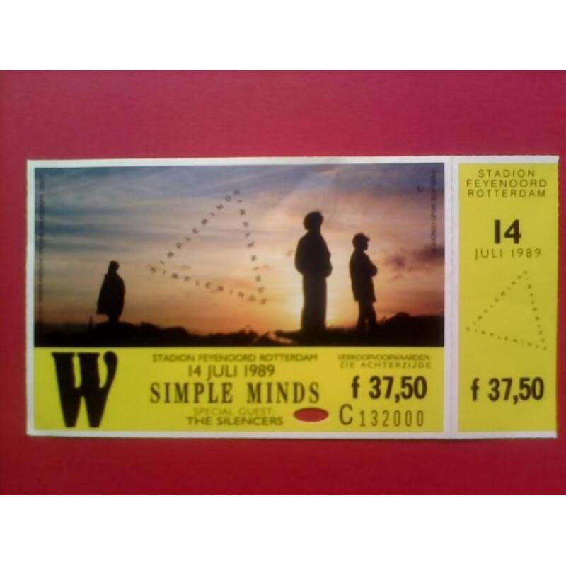 SIMPLE MINDS 1989 Entree Ticket