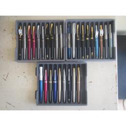 29 Parker / Waterman pennen / vulpennen / potloden in 1 koop