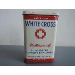 Pleisterblikje van het American White Cross
