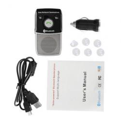 HF-710S Solar Bluetooth Handsfree Car Kit Support Two Pho...