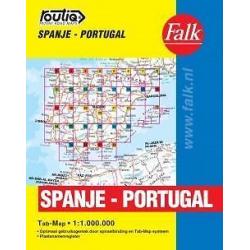 Wegenkaart Spanje-Portugal Routiq Tab map (Wegenkaarten)