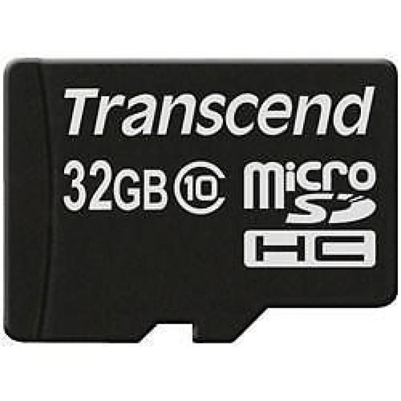 Transcend 32GB microSD SDHC Class 10 - Geen adapter