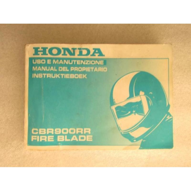 Origineel instructieboekje Honda CBR900RR Fire Blade