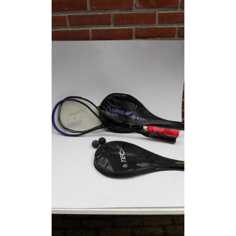 squash rackets (2x)