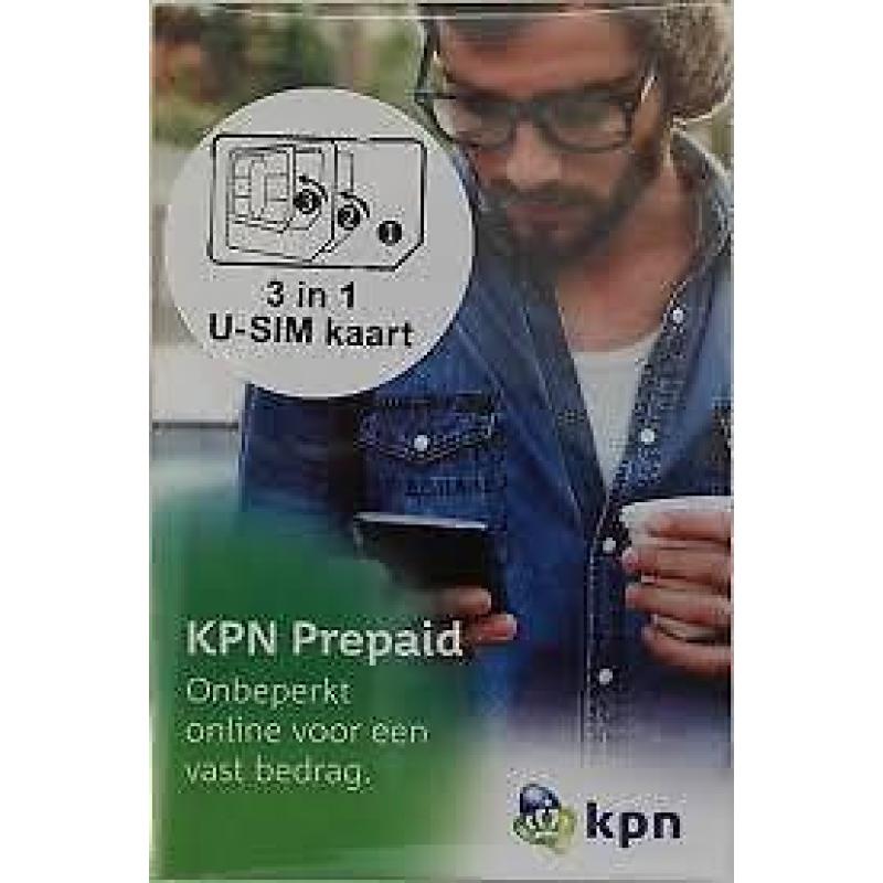 KPN prepaid simkaart in ongeopende verpakking