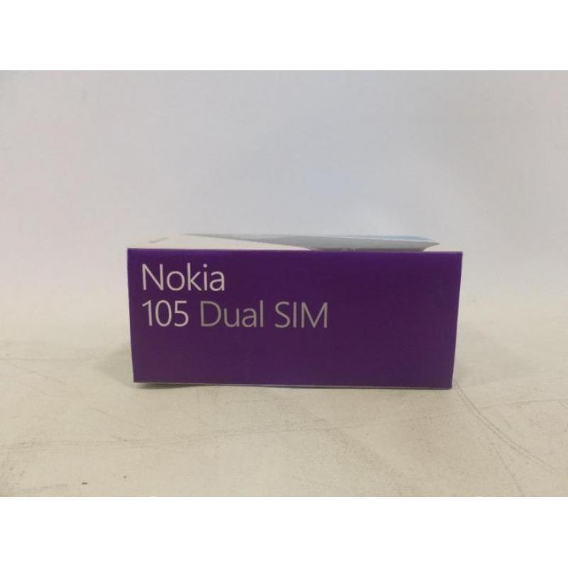 Nokia 105 Zwart Dual-Sim Nieuw