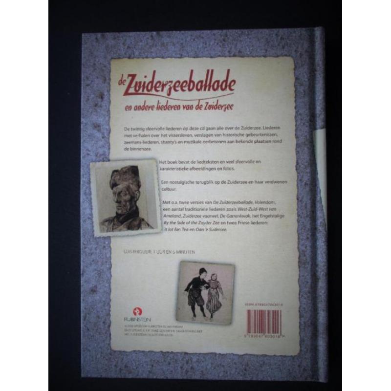 Zuiderzee Ballade~Boek + CD~Shanty Liedjes + Tekst~IJsselmee