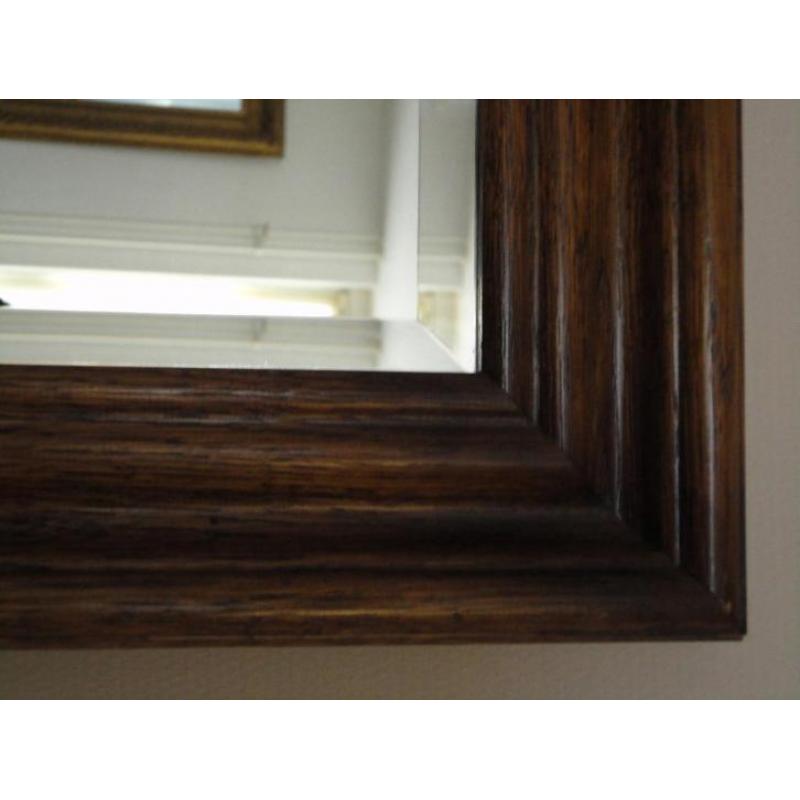 grote spiegel facet geslepen d.houten lijst 1.62 x 82