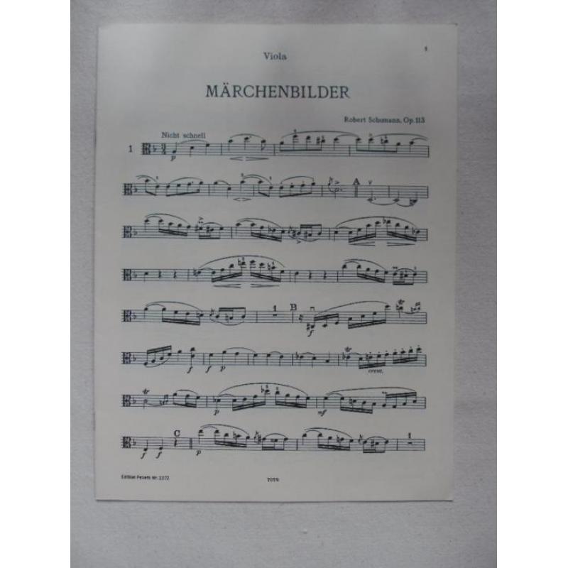 Märchenbilder Robert Schumann op 113, altviool