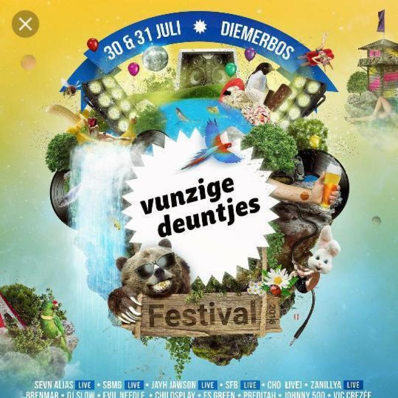 4 zondag kaarten Vunzige Deuntjes Festival 2016