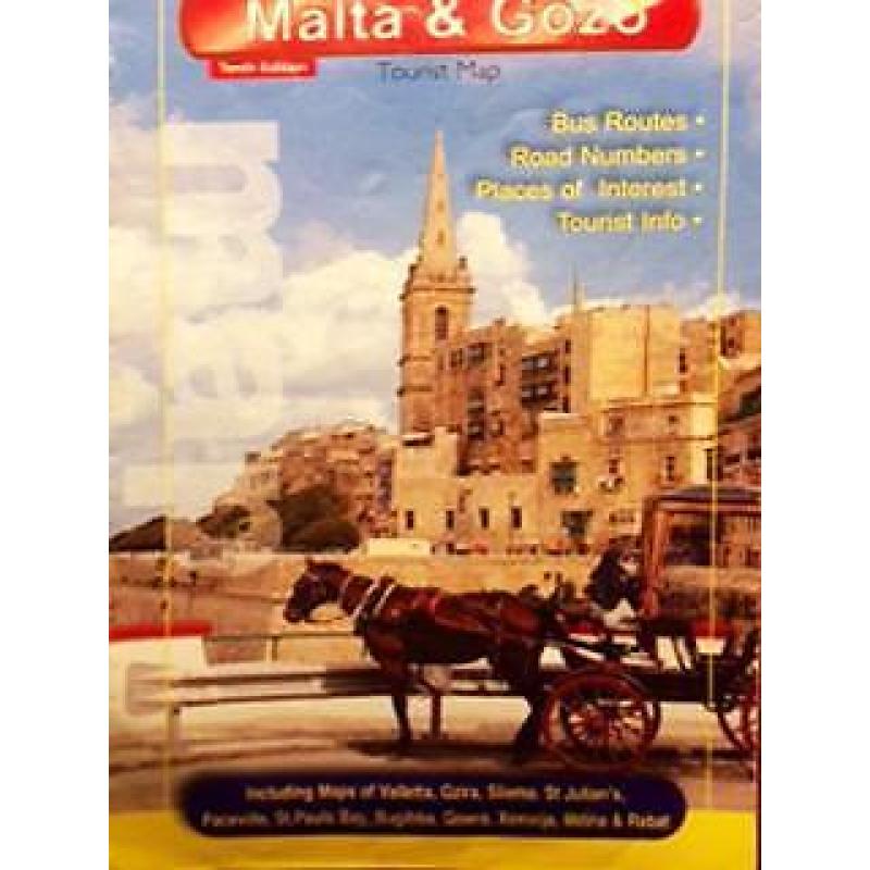 Malta & Gozo bus route kaart
