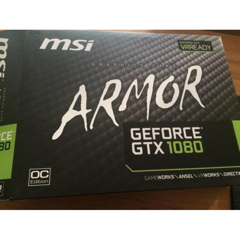 MSI GeForce GTX 1080 - 8GB GDDRX5 Armor Oc Edition !! Nieuw