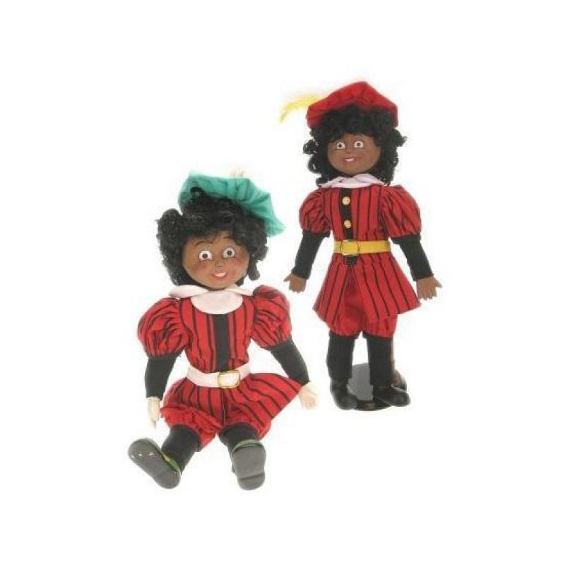 Zwarte Piet pop porselein 40 cm - Sinterklaas versiering