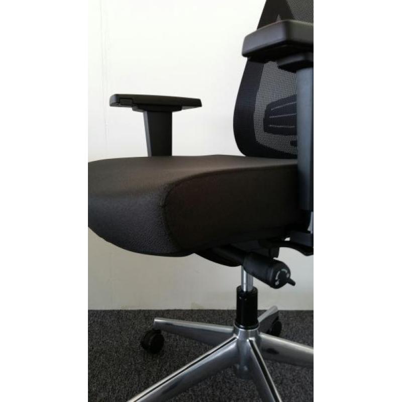 laatste 10 stuks Nieuwe ergonomische zwarte bureaustoel