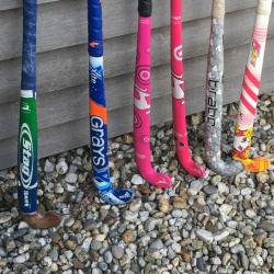 6 kinderhockeysticks diverse merken