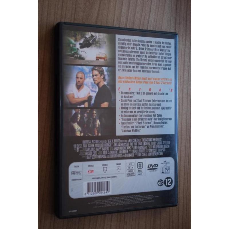 Dvd The Fast and the Furious - limited edition